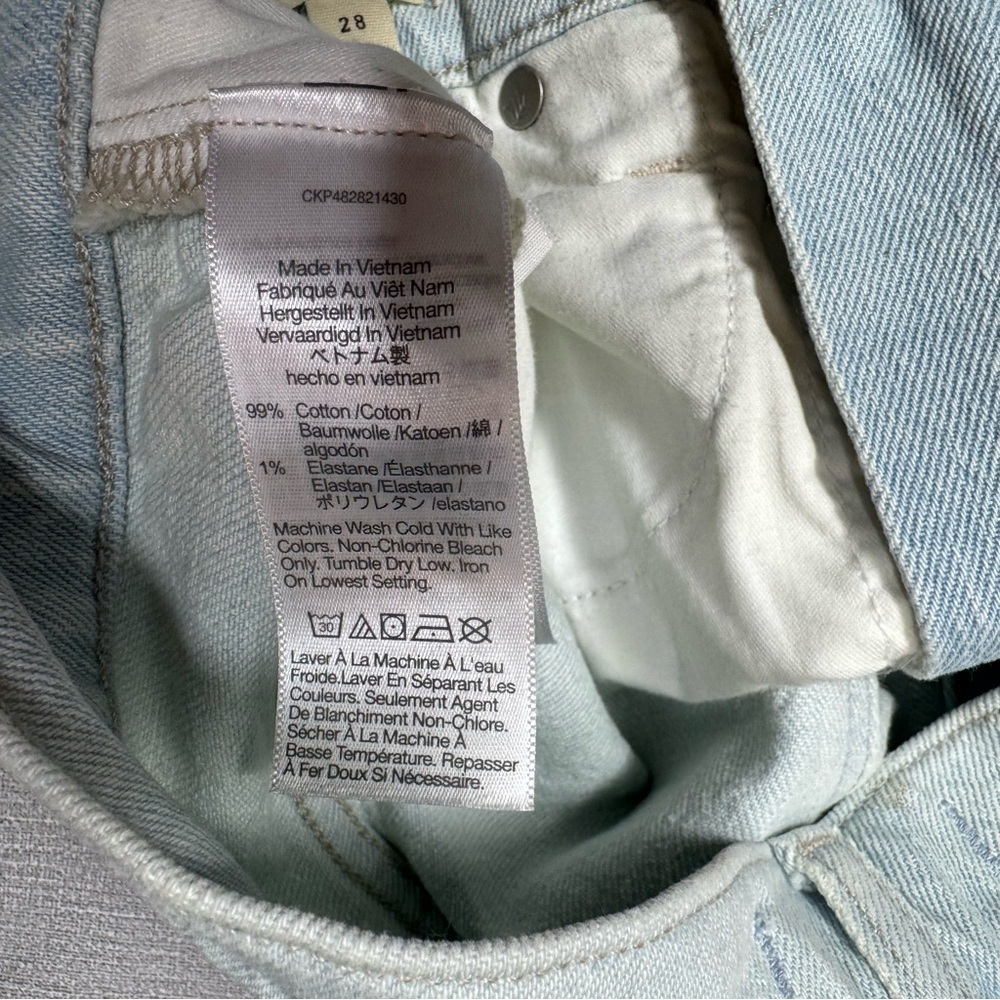 NWT New $128 Madewell The Perfect Vintage Cheshunt Wash Jeans Size 28 - Picture 8 of 10